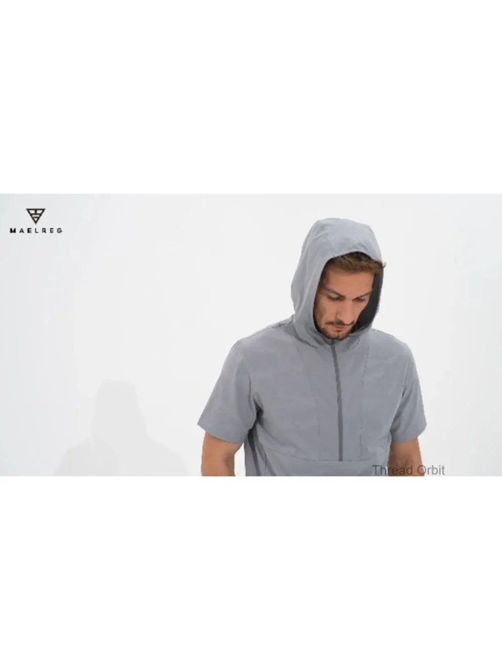 Quarter Zip Pullover Hoodie Men Short Sleeve Golf Lightweight Water Repellent